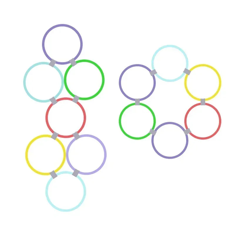 Lattice Jump Ring Set Game 10 Hoops 10 Connectors