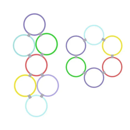 Lattice Jump Ring Set Game 10 Hoops 10 Connectors