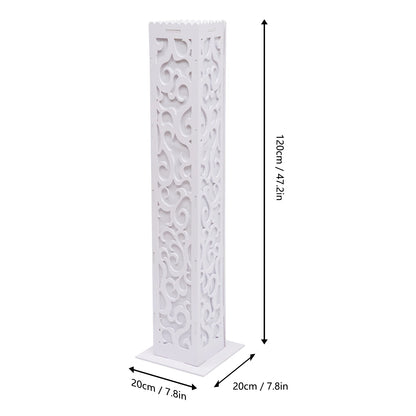 8-Piece Wedding Flower Columns PVC Hollow-Out Flower Satnd with LED Lights