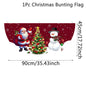 Christmas Outdoor Fan-shaped Flag Banner