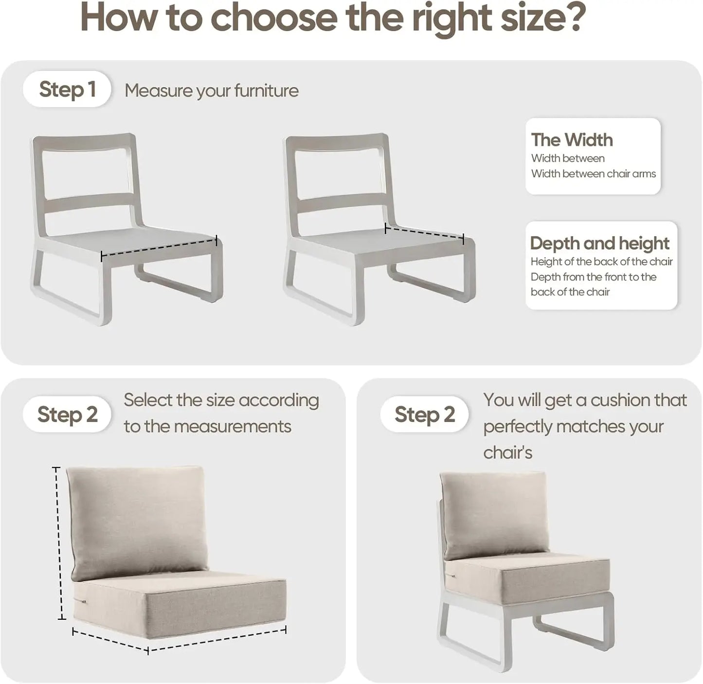 Outdoor Cushion Set for Furniture