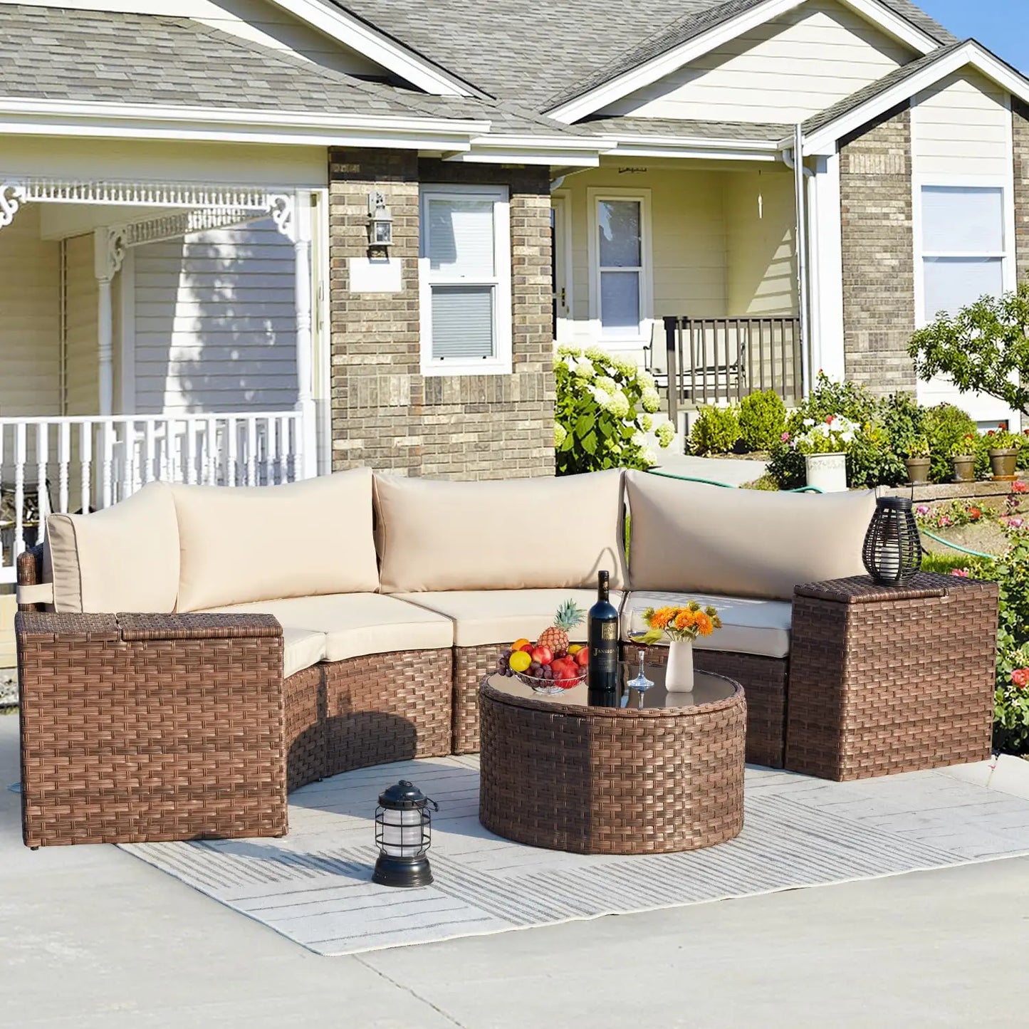 Outdoor Patio Furniture Set, 7-Piece
