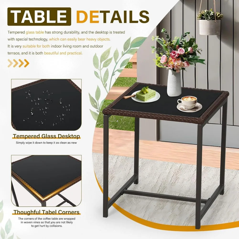 3-Piece Patio Bistro Set