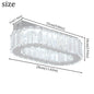 Indoor K9 Crystal Oval Ring Lamp Led Chandelier