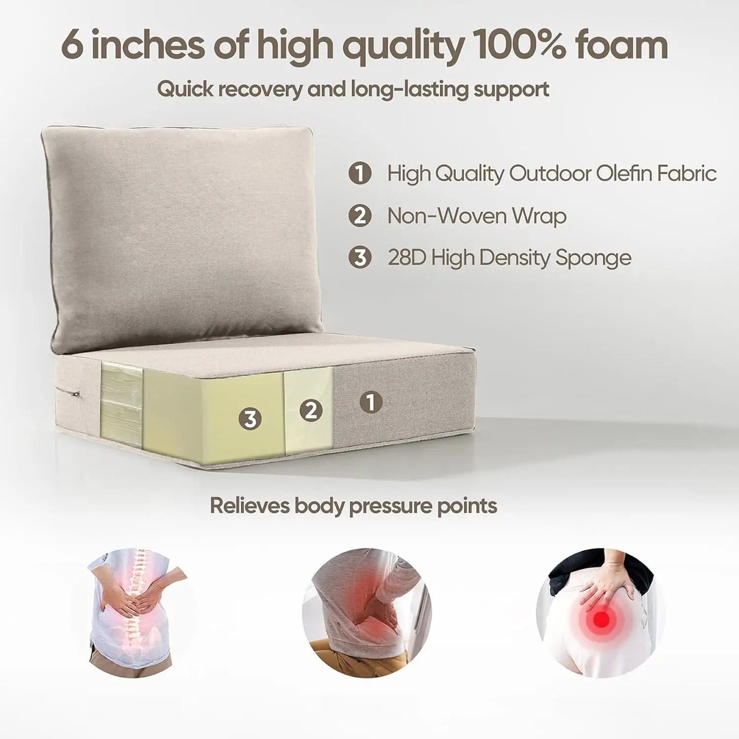 Outdoor Cushion Set for Furniture