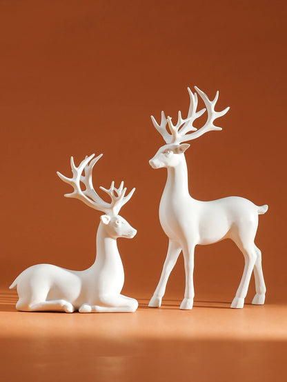 2 Pcs Reindeer Christmas Table Decoration