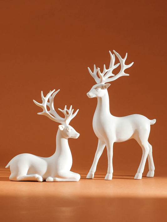2 Pcs Reindeer Christmas Table Decoration