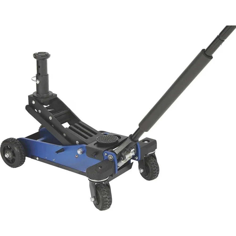 Offroad Jack with High-Lift Design and Heavy-Duty Rear Swivel Casters-