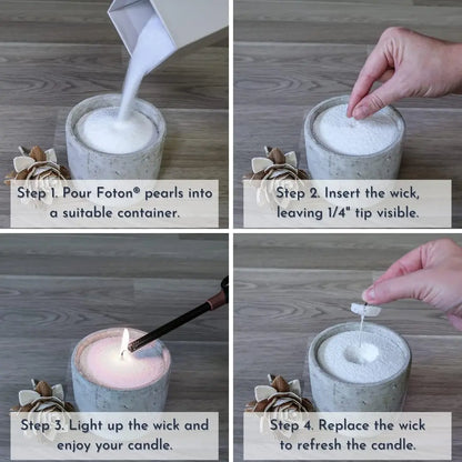 Luxury Long-Lasting Powder Candles - Mulled Magic Fall Scent, 36 Oz