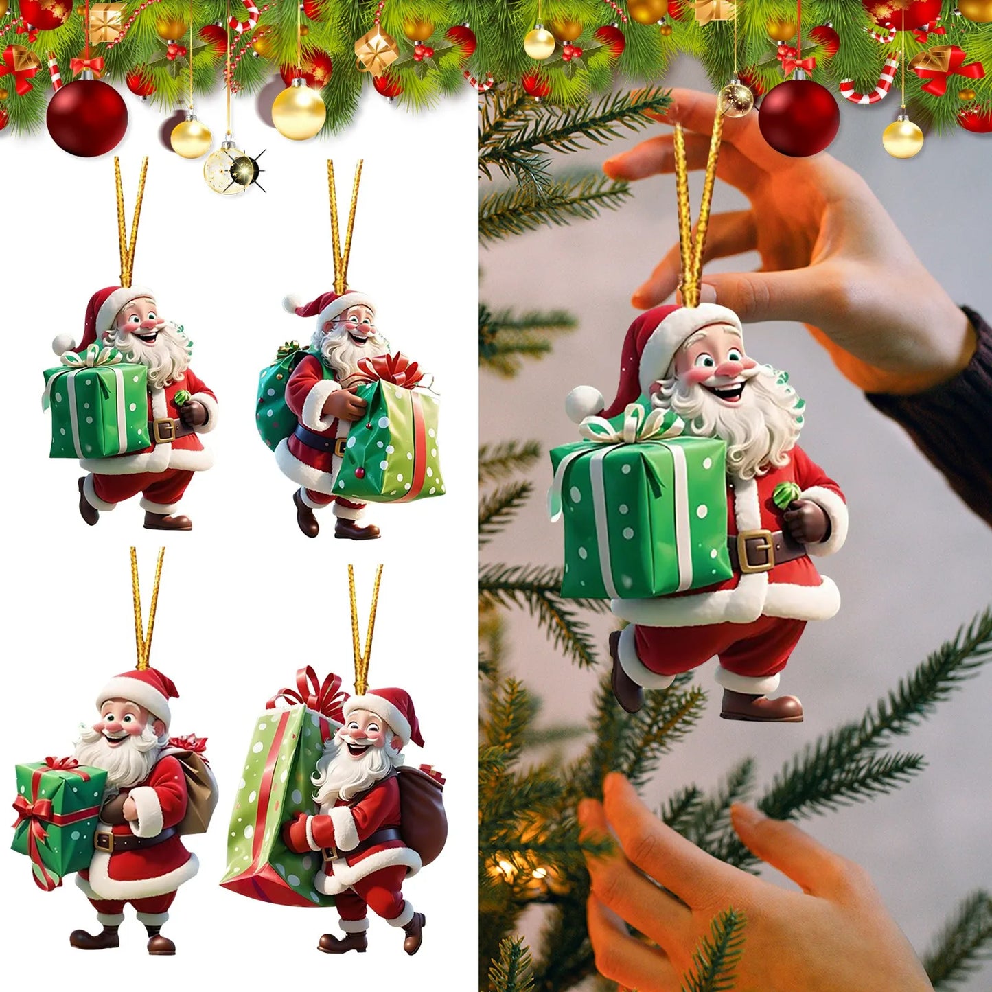 1PC Christmas Tree Hanging Ornament