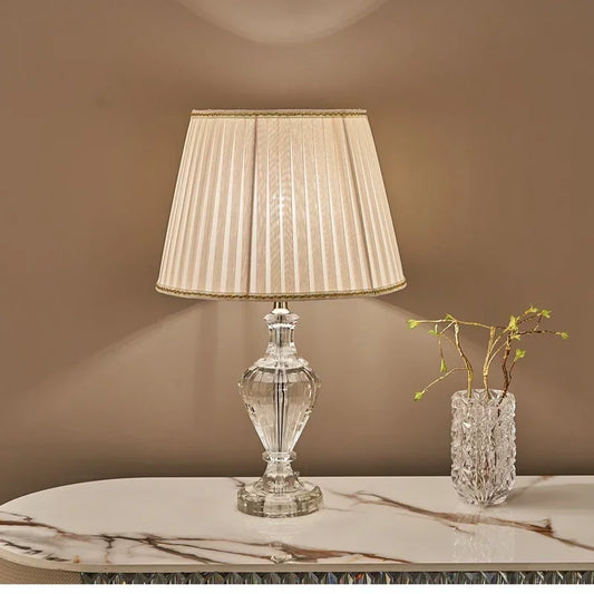 Luxury Crystal Table Lamp Villa Bedroom