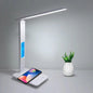 10W QI Wireless Charging LED Desk Lamp USB Charging Port Sliding Dimmable Auto Timer with Night Light Table Lamp