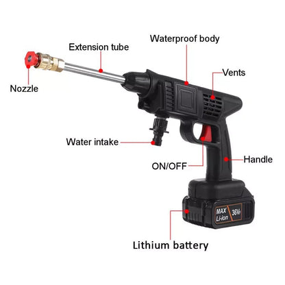 Cordless Electric High Pressure Water Spray Gun