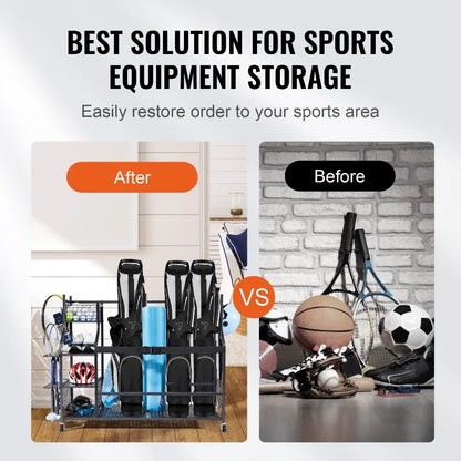 Golf Storage Garage Organizer and Other Sports Equipment