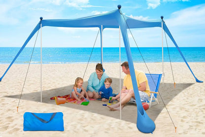 Beach Canopy Beach Tent 11x11 FT Easy to Setup