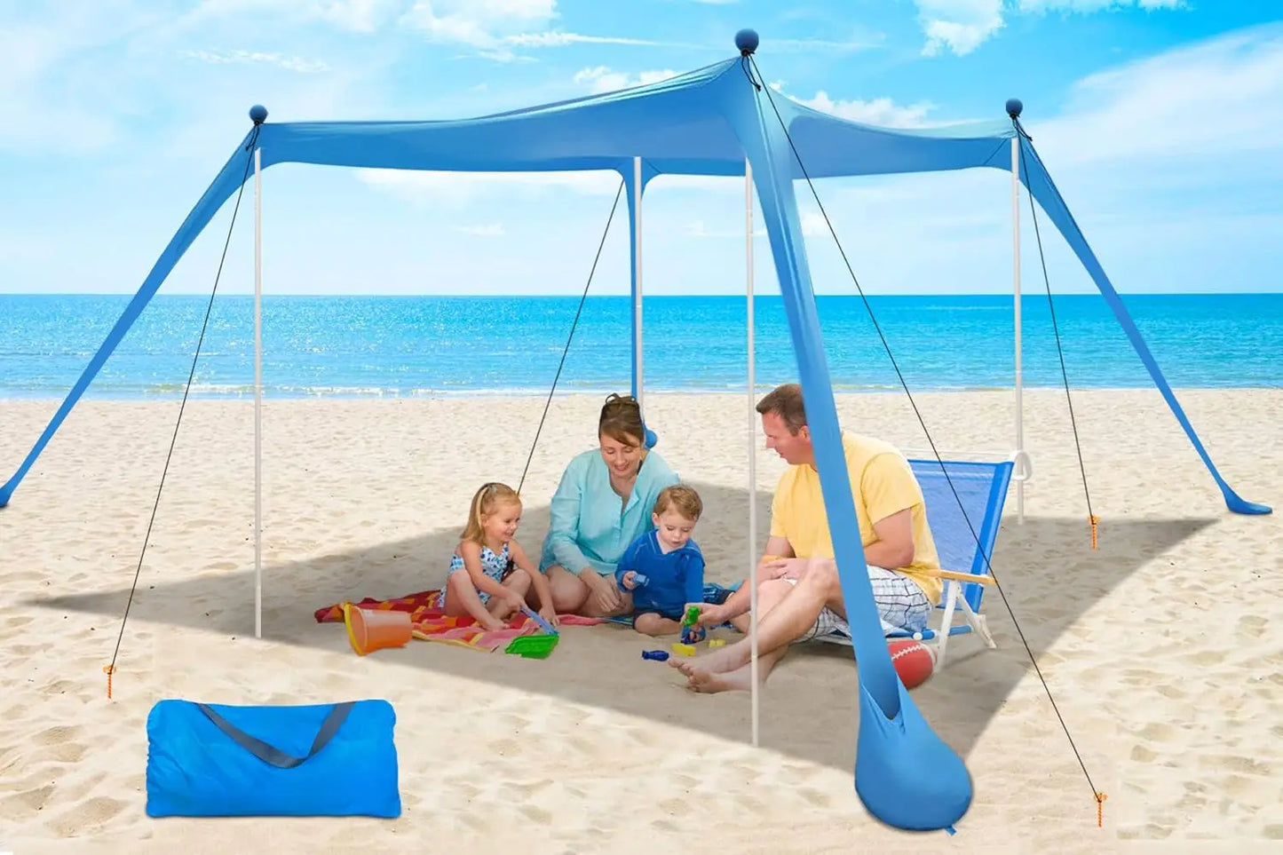 Beach Canopy Beach Tent 11x11 FT Easy to Setup