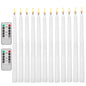 LED Flameless Taper Candles 6.5/11" Battery Operated