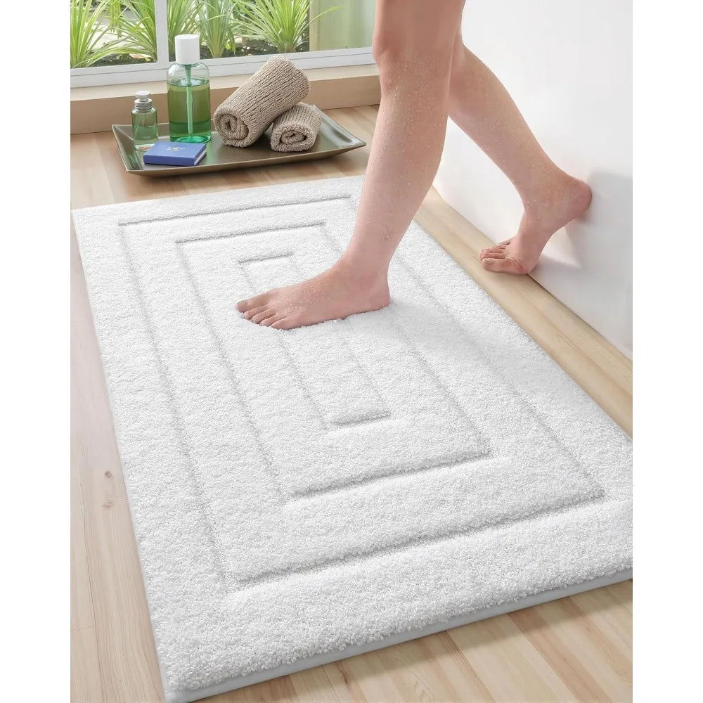 Color&Geometry Bath Mats for Bathroom Non Slip, 17"x30"