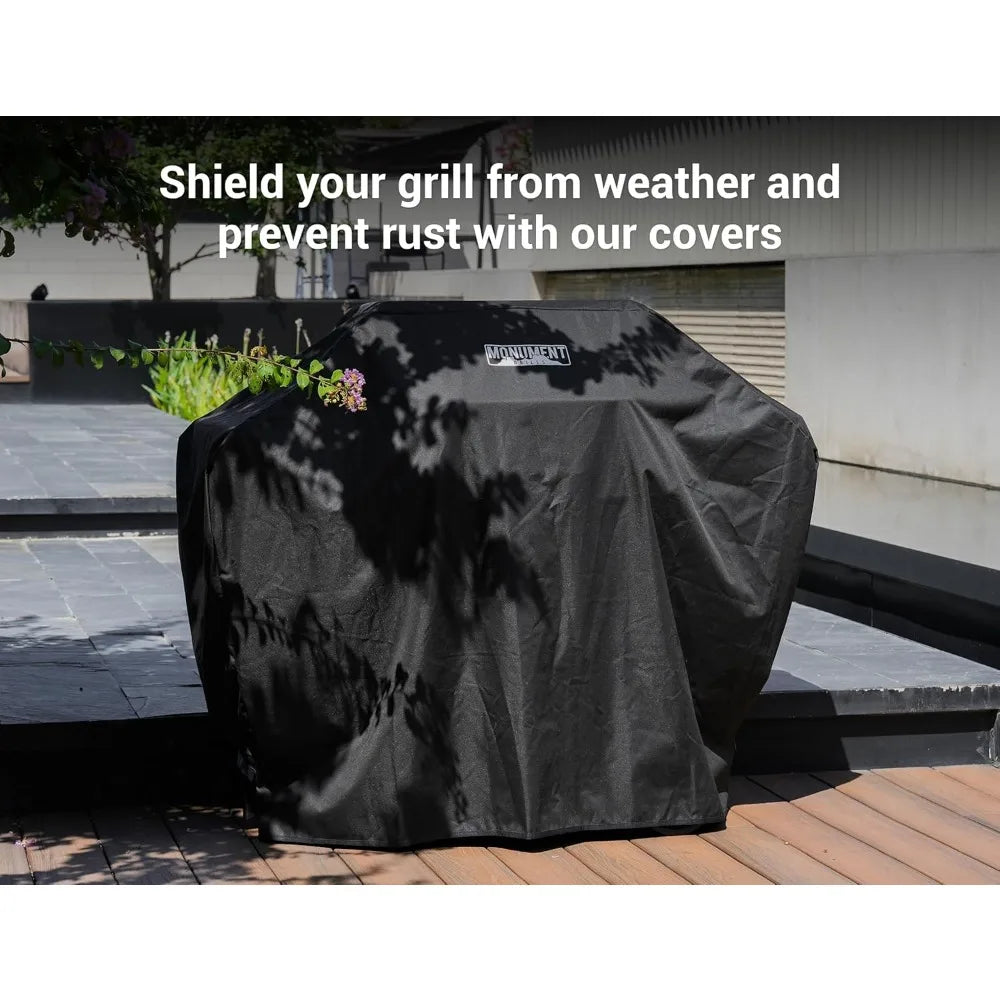 Stainless Steel 4 Burner Propane Gas Grill w/Side Burner 62,000 BTU