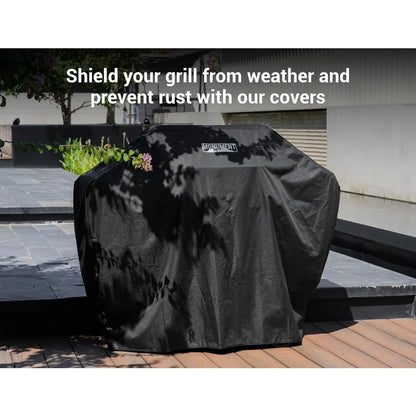 Stainless Steel 4 Burner Propane Gas Grill w/Side Burner 62,000 BTU