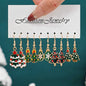 Santa Claus, Reindeer, Christmas Tree and Moon Earrings