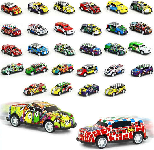 30 Mini Toys Car for Kids, Pull Back Cars