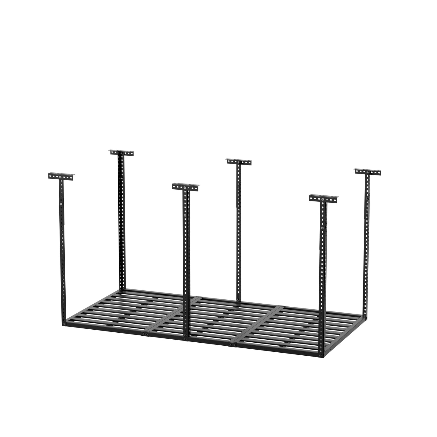 3x6 Overhead Garage Storage Rack, 750LBS Weight Capacity, Black