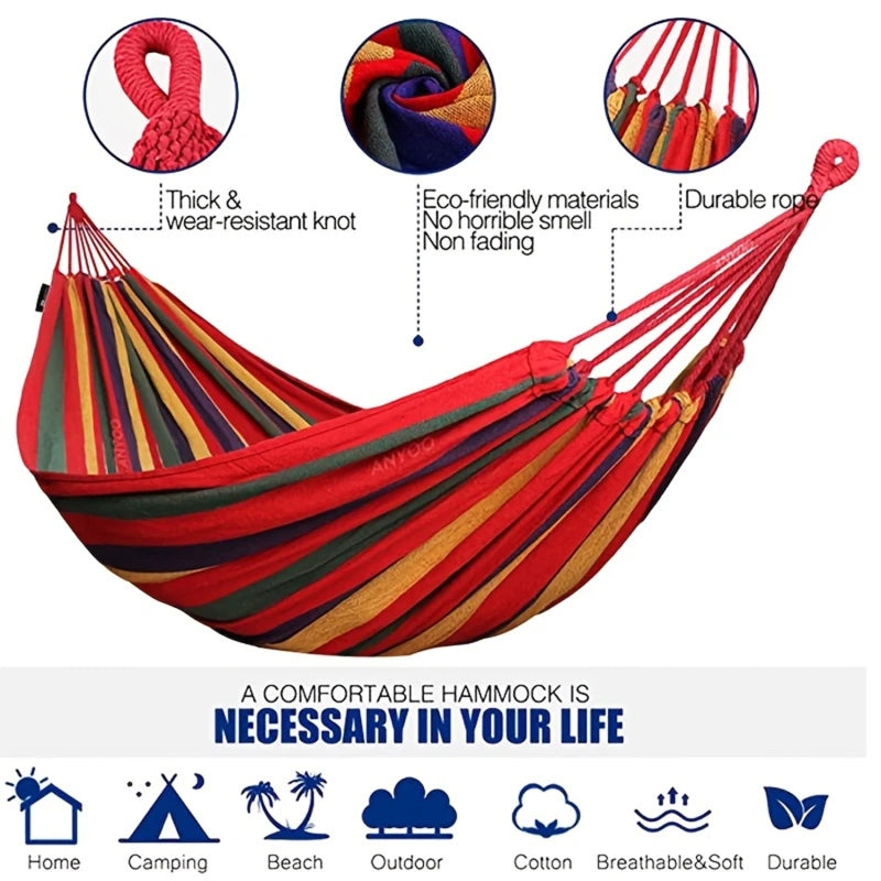 1-2 Person Cotton Rainbow Hanging Bed