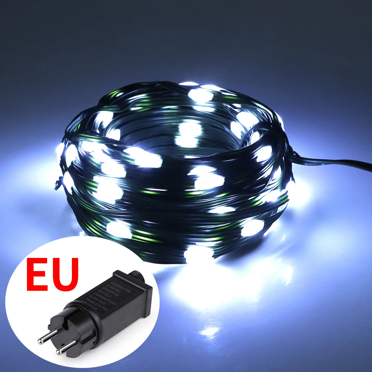 Decorative Light Green Wire Leather LED Christmas lights