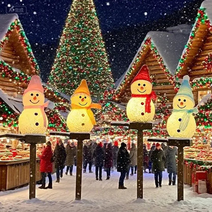 Christmas Decorations Light Solar Light Snowman Christmas Outdoor