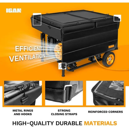 Generator cover can use while running 33x25.5x18.5 in for 3500-12000W Portable Open Frame Generators
