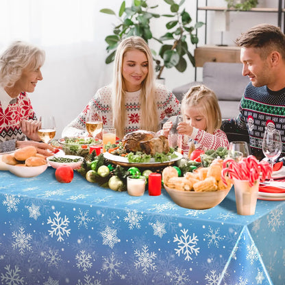 Winter Snowflake Tablecloth Frozen Themed