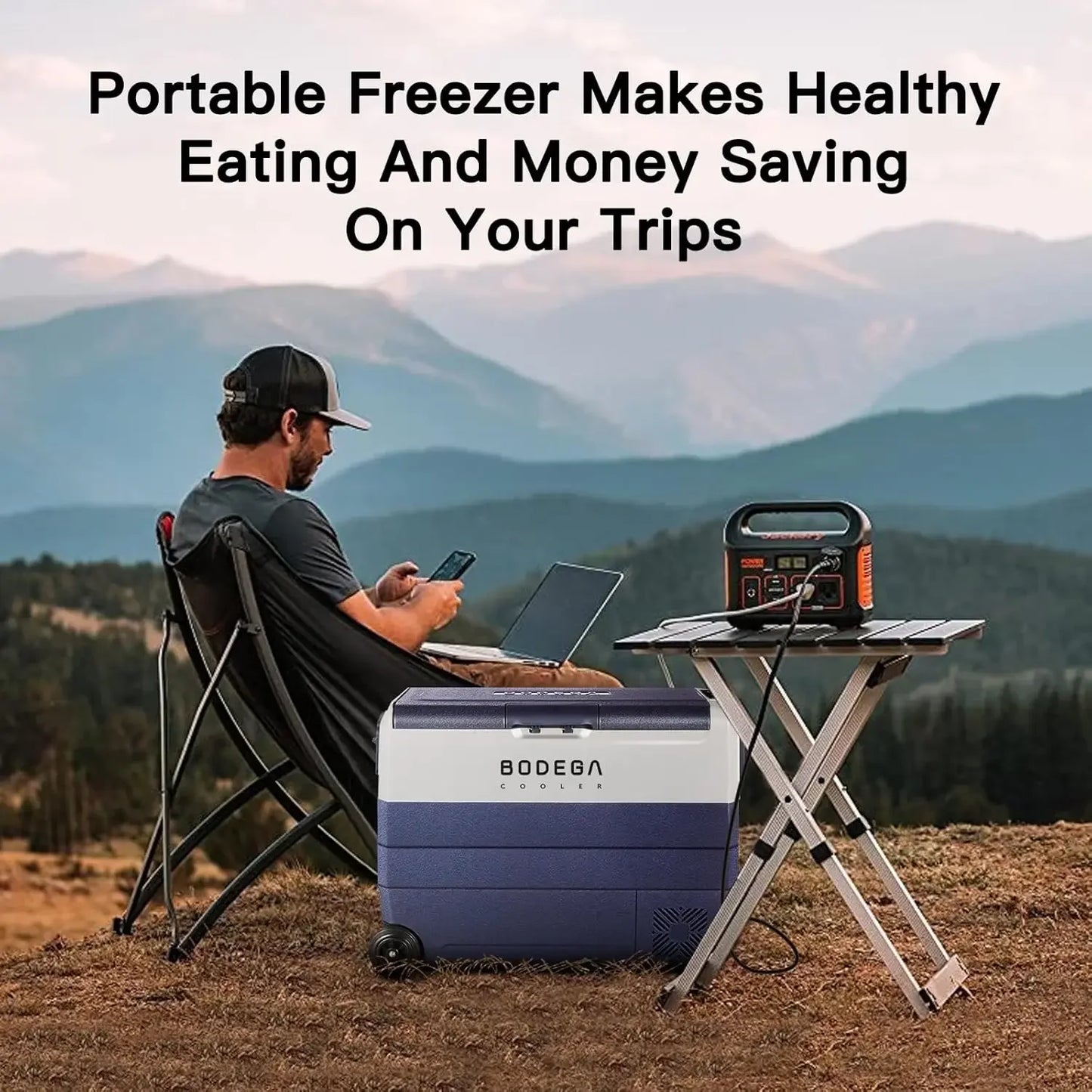 12 Volt Car Refrigerator,64 Quart Portable Fridge Cooler APP Control,-4℉-68℉ 60L Dual Zone Car Freezer Cooler, 12/24V DC