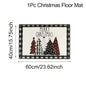 Christmas Kitchen Floor Mats, Plaid Pattern