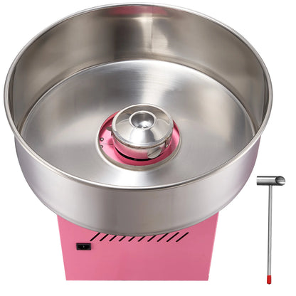 Electric Cotton Candy Machine with Stainless Steel Bowl Sugar Scoop and Drawer