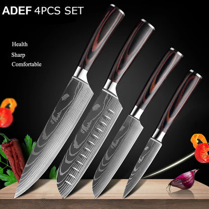 7CR17 Japanese Kitchen Knives Set