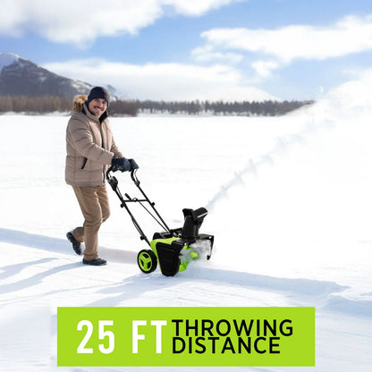 42V 20" Cordless Snow Blower – 850 Lbs/Min, Dual 4.0Ah Batteries & Charger Included