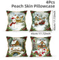 4pcs Merry Christmas Cushion Cover
