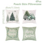 4pcs Merry Christmas Cushion Cover