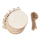 DIY Wooden Christmas Ball Decoration Round Blank Wood Slices