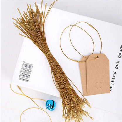 100Pcs Christmas Ornaments Hanger String Ornament Hook Ropes