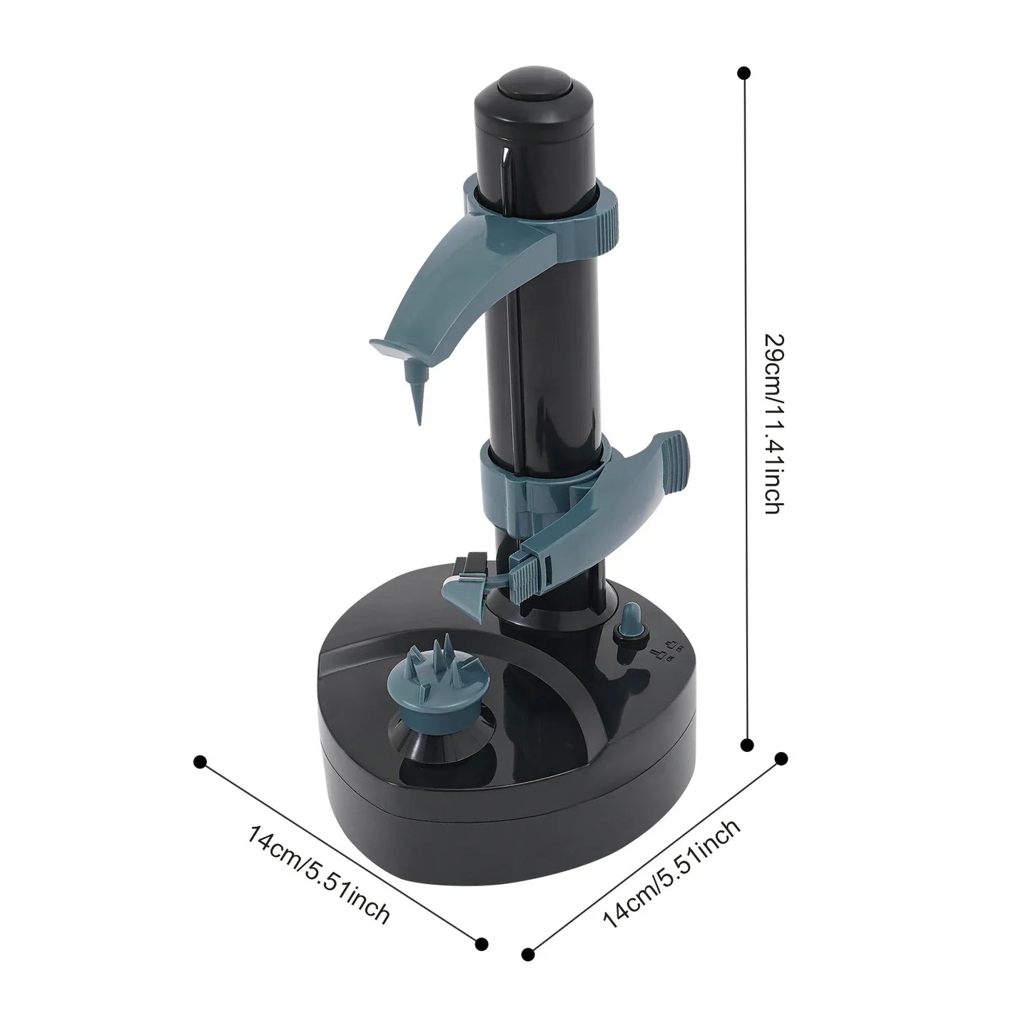 Multi-functional automatic vegetable peeler, battery-powered