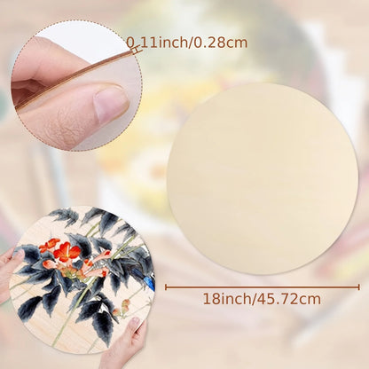 5 Pack Round Wood Circles for Crafts 18 Inch/45cm