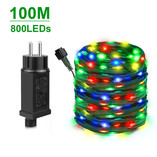 Decorative Light Green Wire Leather LED Christmas lights