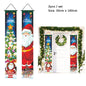 2Pc/set Christmas Door Hanging Banner Santa Claus Snowman
