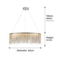 Led Ceiling Chandelier Gold Chains with Remote