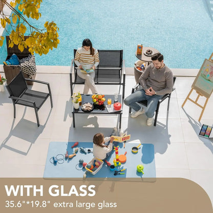 4 Pieces Outdoor Patio Furniture Set