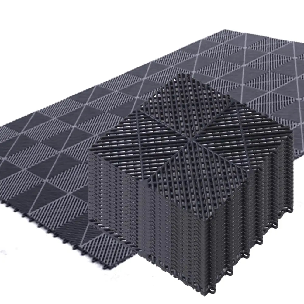 20 Pack Interlocking Drainage Tiles, 15.7 * 15.7 inch Rubber