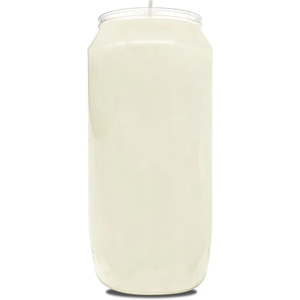 7-Day White Prayer Candles, 20-Pack - 6-Inch Tall Pillars