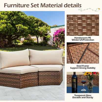 Outdoor Patio Furniture Set, 7-Piece